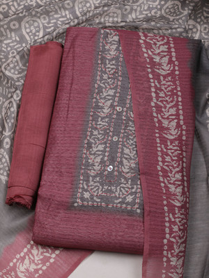 Meena Bazaar Chanderi Self Design Salwar Suit Material