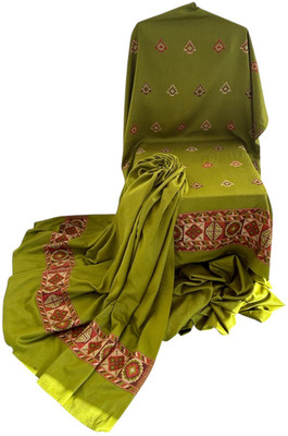 Poorrns Wool Self Design Salwar Suit Material