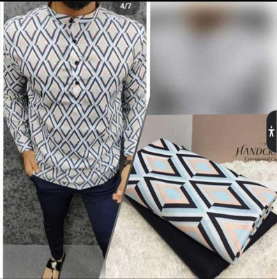 KHODIYAR FASHION Polycotton Printed Shirt & Trouser Fabric