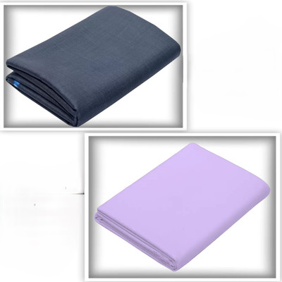 AARVISA Cotton Blend Solid Shirt & Trouser Fabric