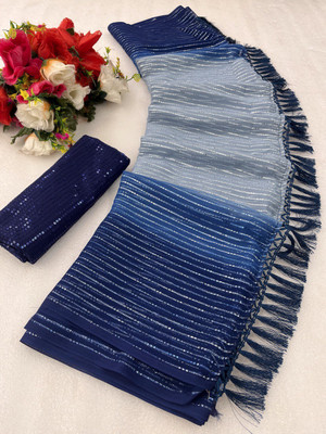 GO SID WORLD TRADE Georgette Embellished Blouse Material