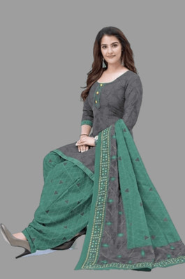 HouseOfCommon Crepe Printed Kurta & Patiyala Material