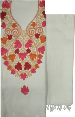 Kashmiri Wool Embroidered Salwar Suit Material