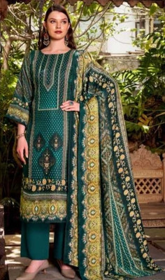 Ambar Lifestyle Wool Floral Print, Printed, Self Design, Paisley Salwar Suit Material