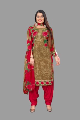 PARADISE PRINTS Crepe Printed Salwar Suit Material