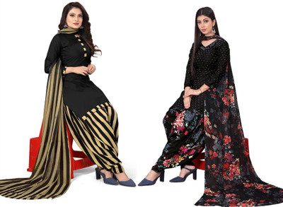 STYLEVEDA Crepe Printed Salwar Suit Material