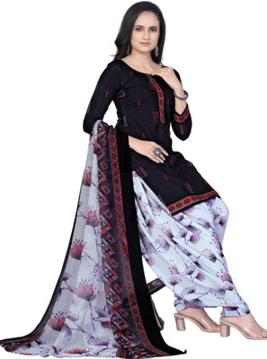 Krishani Creation Crepe Checkered Salwar Suit Material