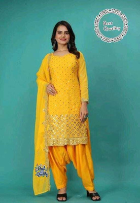 Stylebhawani Georgette Embroidered Salwar Suit Material