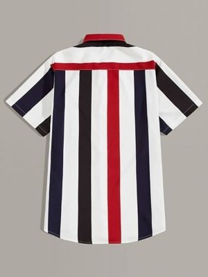 Fashion Point Cotton Blend Striped Shirt Fabric