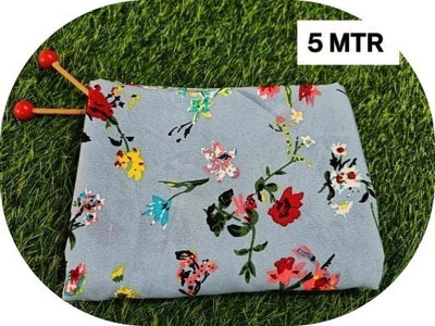 HOC Crepe Floral Print Kurta Fabric