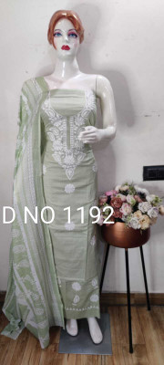 FANCYCHOICE Pure Cotton Printed Salwar Suit Material