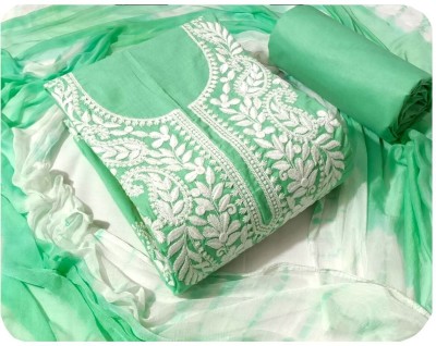 Fablic Pure Cotton Embroidered Salwar Suit Material