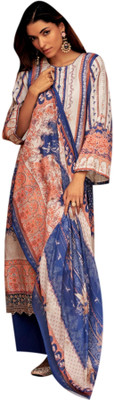 Rosniya Wool Printed Kurta & Palazzo Material