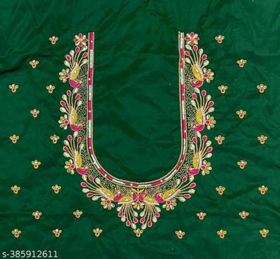 RAJVILASH Pure Silk Embroidered Blouse Material