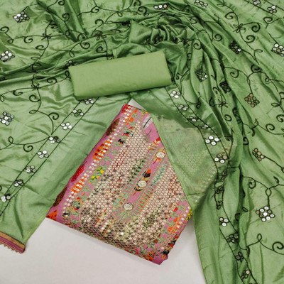 Peachmode Cotton Blend Printed Salwar Suit Material