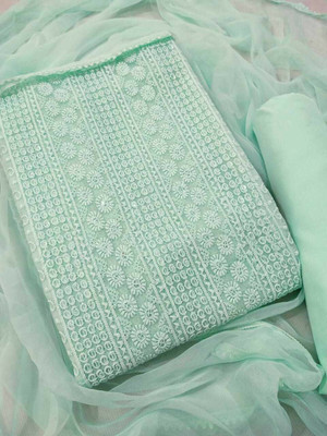 PandadiSaree Georgette Embroidered Salwar Suit Material
