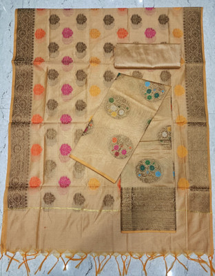 The SDF India Silk Blend Self Design Salwar Suit Material