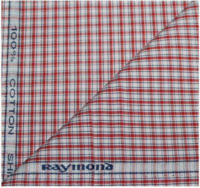 Raymond Pure Cotton Checkered Shirt Fabric