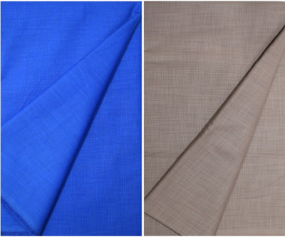 KUNDAN SULZ GWALIOR Cotton Blend Self Design Shirt Fabric