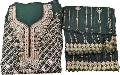 MN FASHION Georgette Embellished Salwar Suit Material