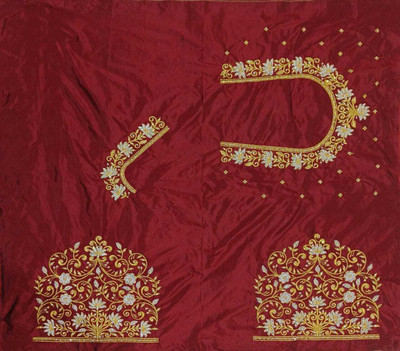 SIDDHI TRENDZ Art Silk Embroidered Blouse Material