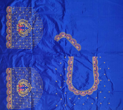 SIDDHI TRENDZ Art Silk Embroidered Blouse Material
