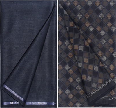 KUNDAN SULZ GWALIOR Cotton Blend Self Design Shirt & Trouser Fabric