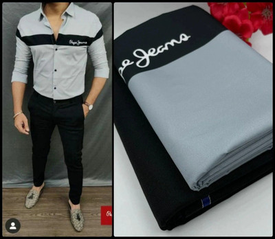 nilkanth creation Polycotton Printed Shirt & Trouser Fabric