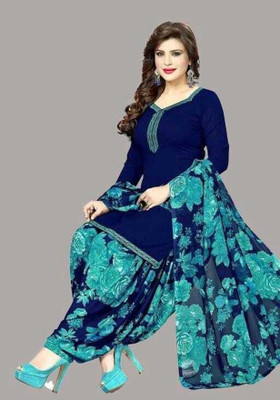 VERCO Crepe Solid Salwar Suit Material