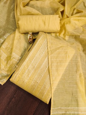 manvaa Chanderi Embellished Salwar Suit Material