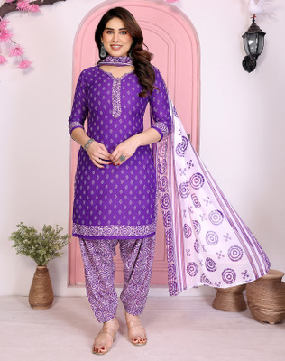 YASHIKA Crepe Printed Salwar Suit Material