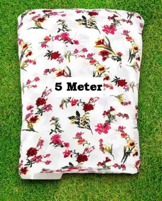 Jugnoo Mart Crepe Floral Print Kurta Fabric