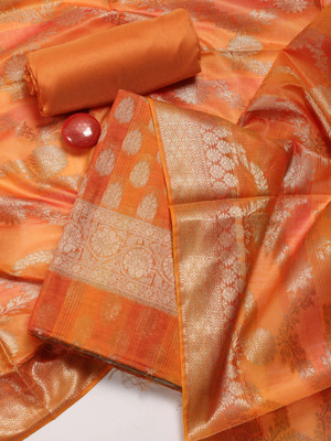 Meena Bazaar Chanderi Self Design Salwar Suit Material