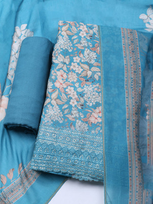 Meena Bazaar Muslin Printed Salwar Suit Material