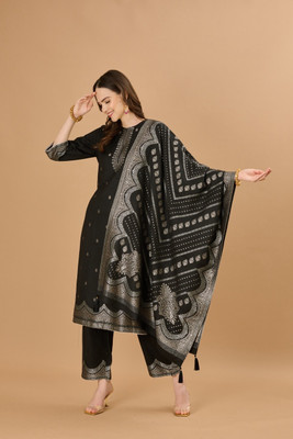 HouseOfCommon Wool Self Design Kurta & Palazzo Material