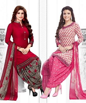YASHIKA Crepe Printed Salwar Suit Material