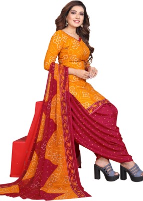 AYKA CLOTHINGS Crepe Printed Salwar Suit Material