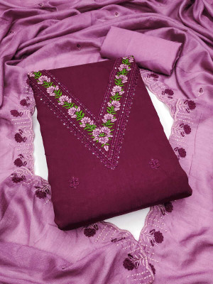 Iccit Fal Georgette Embroidered Salwar Suit Material