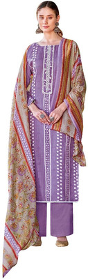 DRAVINAM Trends Cotton Silk Printed Kurta & Palazzo Material