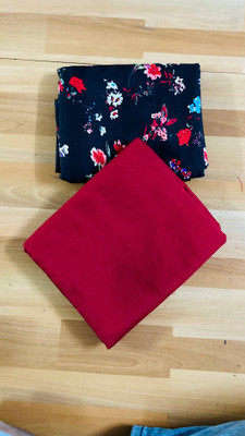 HOC Crepe Self Design Salwar Suit Material