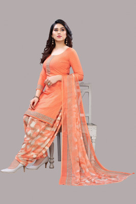 Wonder Weave Crepe Printed Salwar Suit Material