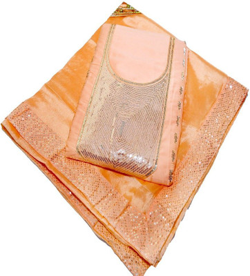 sangeeta Cotton Blend Embellished Salwar Suit Material