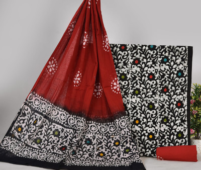 NISHIRE Cotton Blend Printed Salwar Suit Material