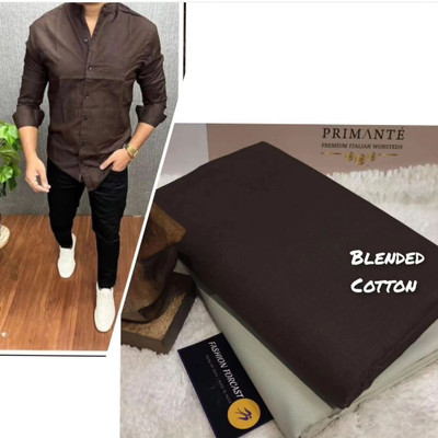 tmcretion Cotton Blend Solid Shirt & Trouser Fabric