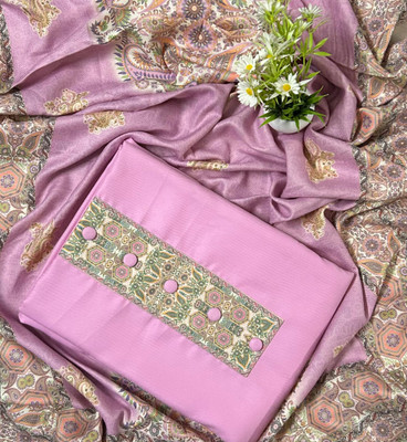 EJS Wool Solid, Printed Salwar Suit Material