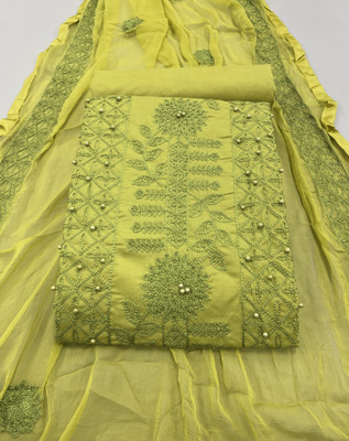 Krishani Creation Pure Cotton Embroidered Salwar Suit Material