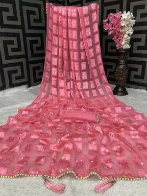 GO SID WORLD TRADE Silk Blend Colorblock Blouse Material