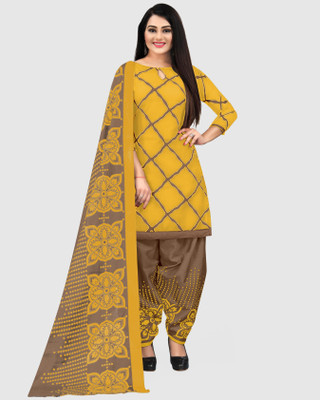 Merira Cotton Blend Printed Salwar Suit Material