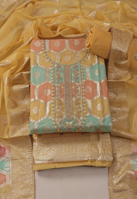 Tavas Jacquard Self Design Salwar Suit Material