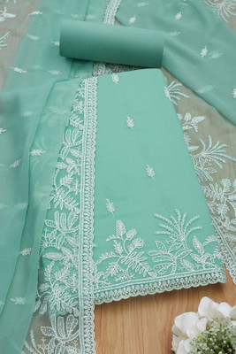 soch Chiffon Embroidered Salwar Suit Material